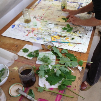 Atelier Laurence Liebenguth - Malen mit Blumen und Pflanzenfarben